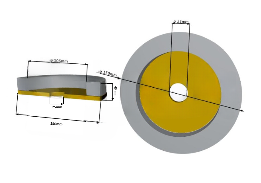 YGM - Vincent Çanak Keçe 150x40x25 Düz 60S - Görsel 1